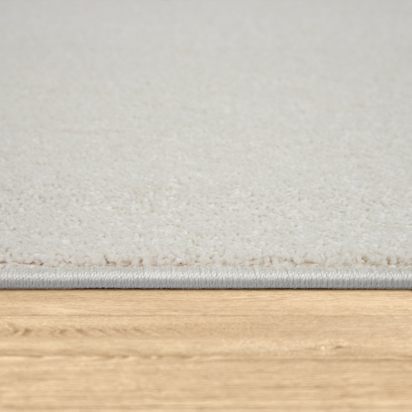 Solid Flatweave Rug Porto for Living Room - Cream