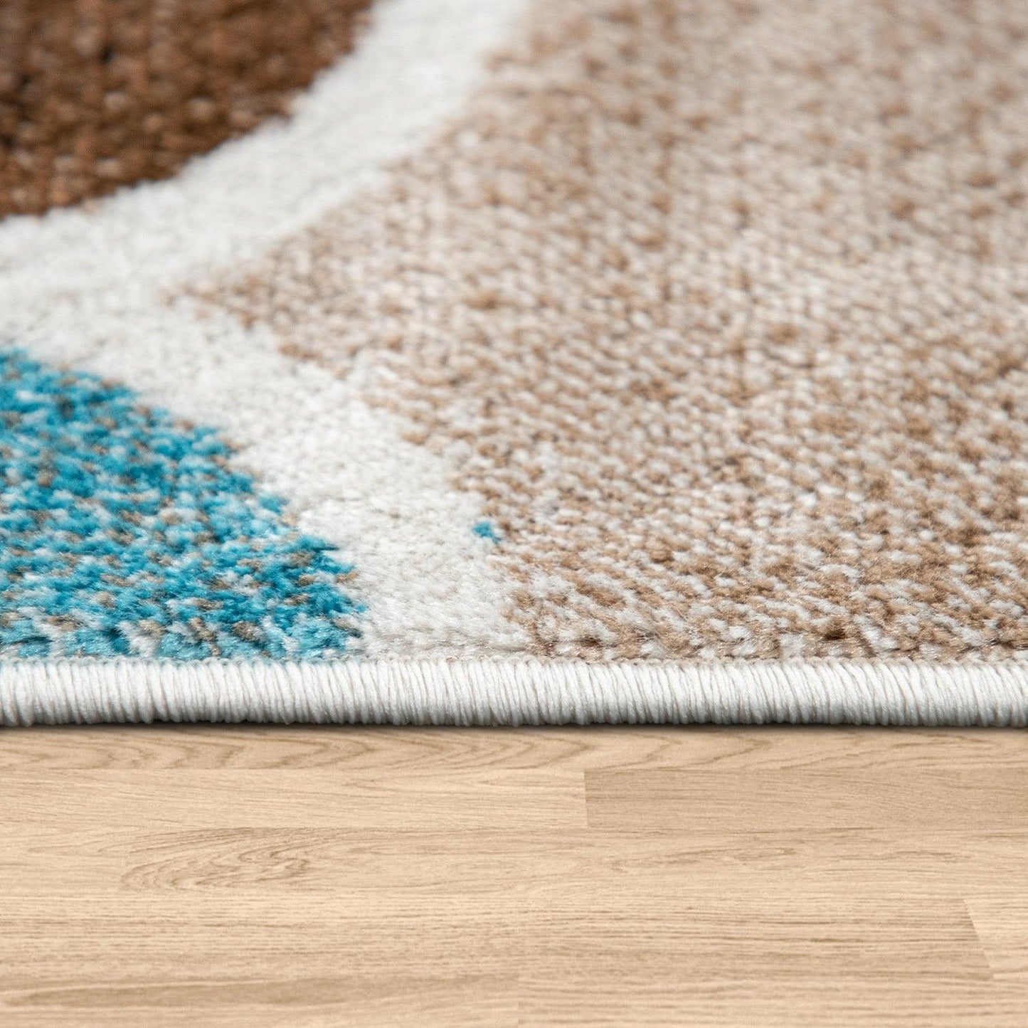 Beige Brown Area Rug for Living Room Moroccan Pattern - RugYourHome