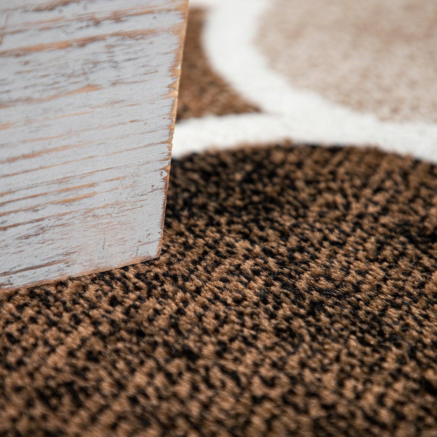 Beige Brown Area Rug for Living Room Moroccan Pattern - RugYourHome