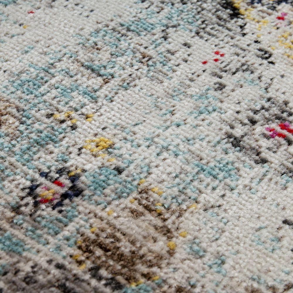 Blue Outdoor Rug Oriental Design Pastel Colors - RugYourHome