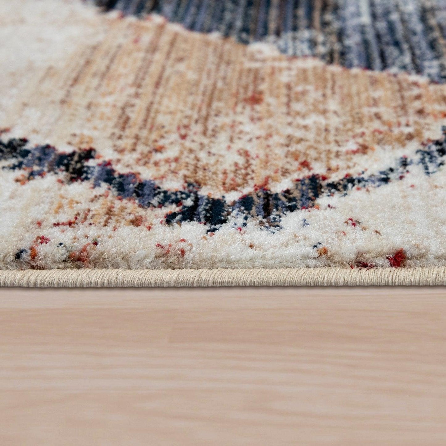 Boho Rug For Living Rooms Diamond Pattern Red Cream - RugYourHome