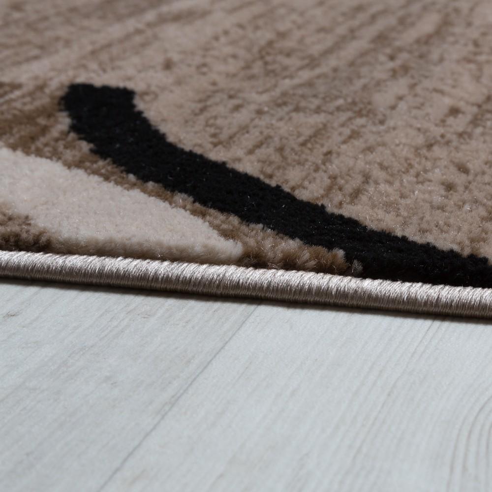 Brown Area Rug for Living Room Mocca Look - RugYourHome