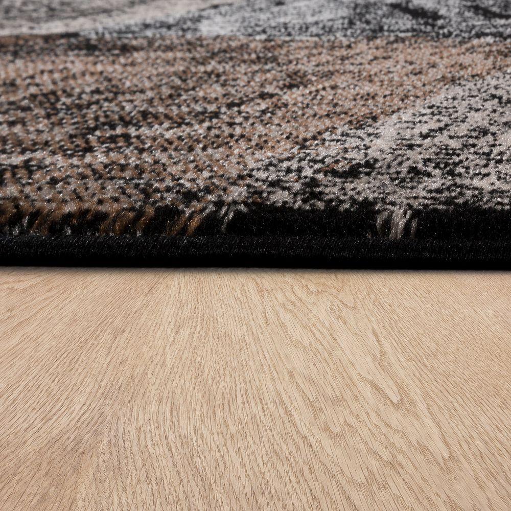 Checkered Area Rug Metro - Brown Blue Pastel - RugYourHome