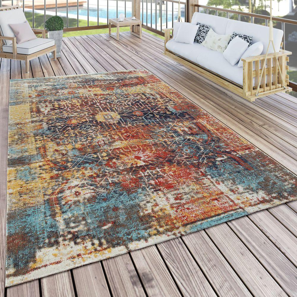 Colorful Outdoor Rug Modern Design Weatherproof - RugYourHome