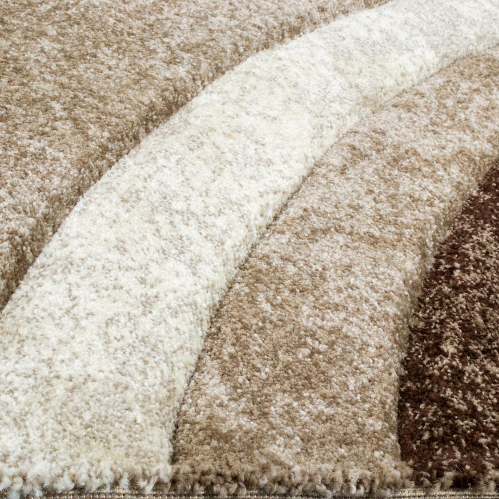 Designer Rug Brilliance Brown Beige Geometric Pattern - RugYourHome