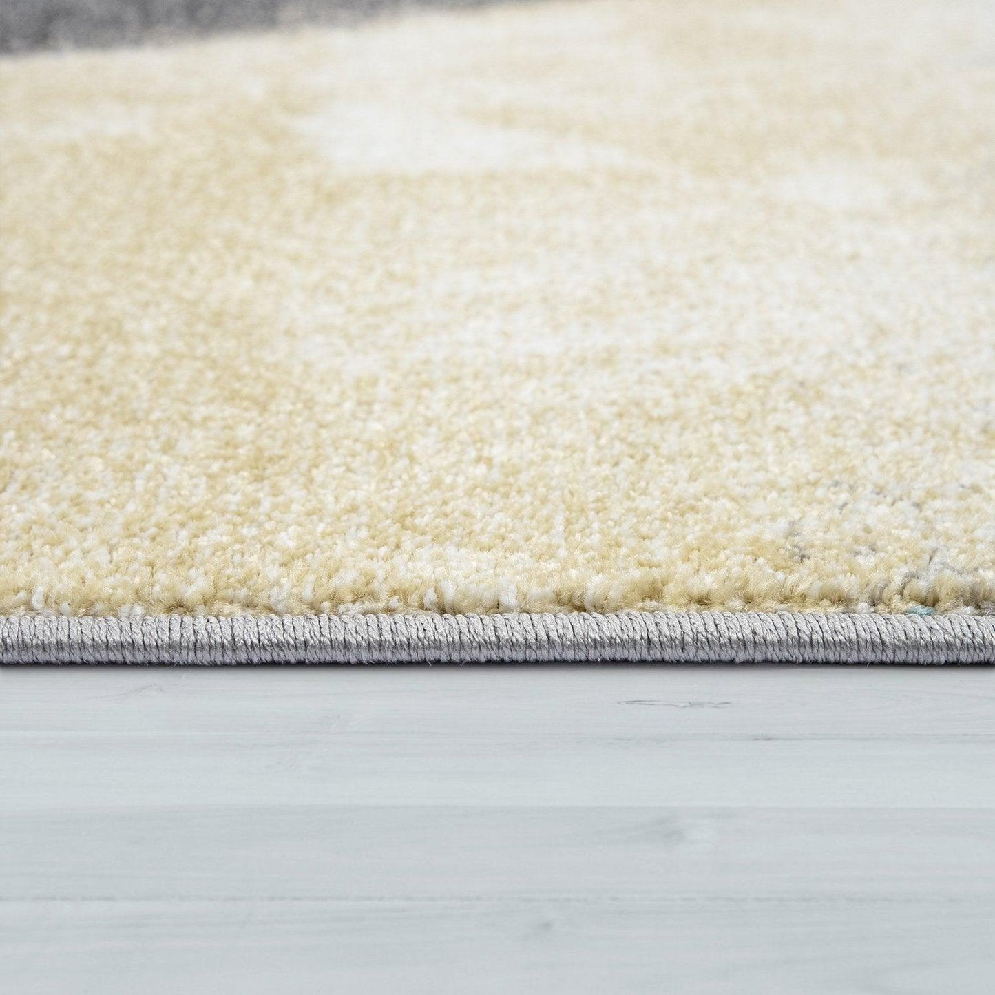 Designer Rug For Living Room, Pastel Colours, Colour Gradients, Abstract In Yellow - RugYourHome