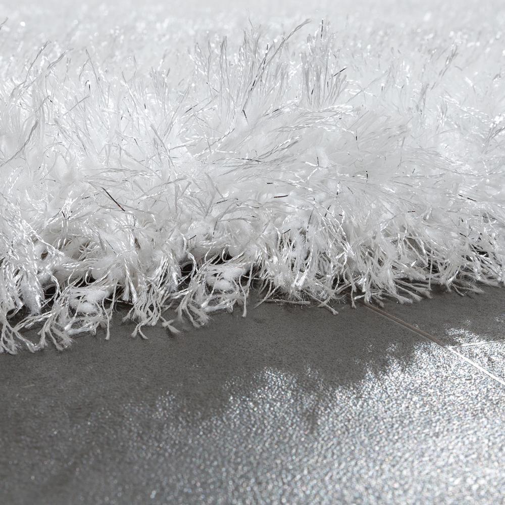 Fluffy White Rug Shaggy For Living Room Soft & Shimmering - RugYourHome