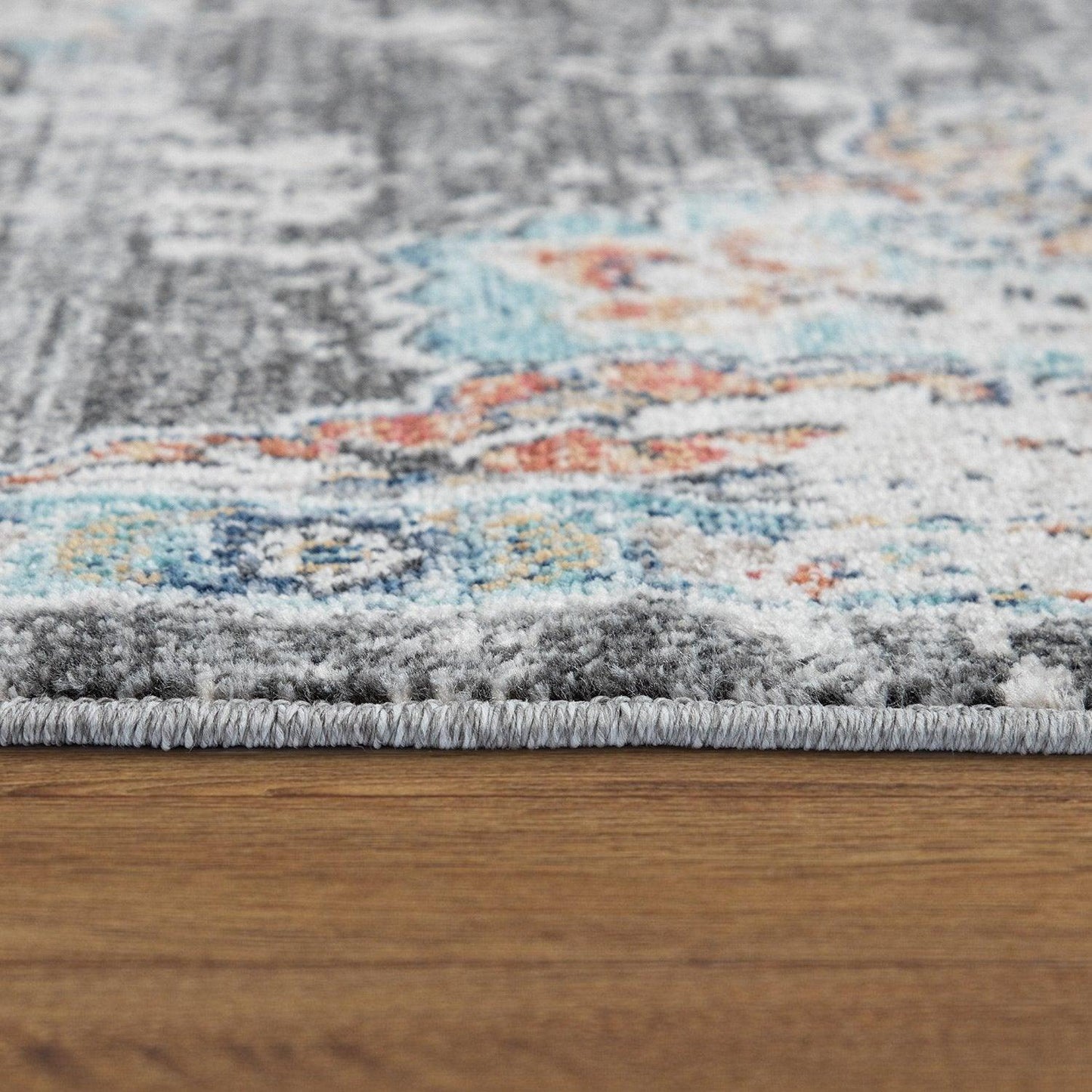 Grey Indoor & Outdoor Rug for Balcony Oriental Pattern - RugYourHome
