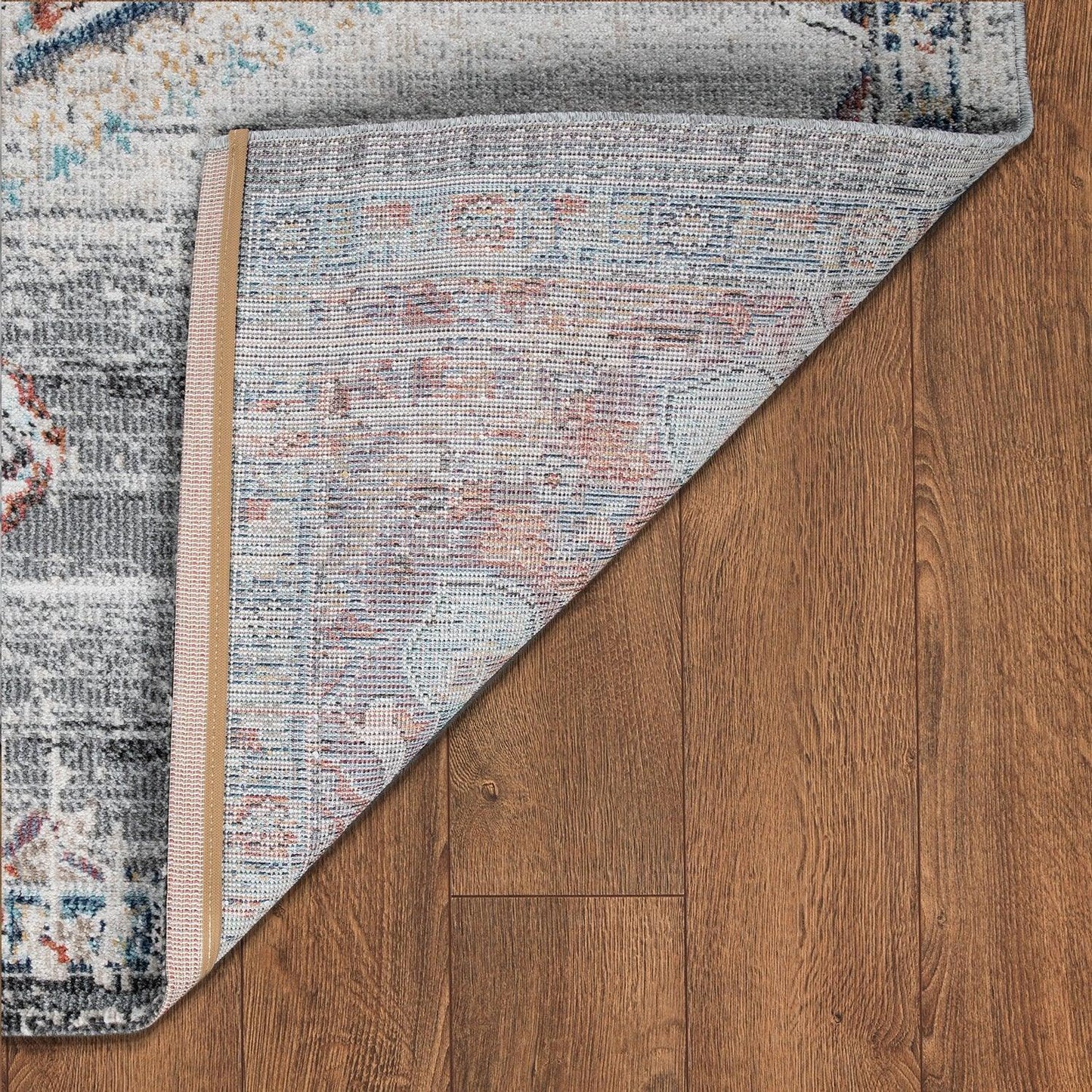Grey Indoor & Outdoor Rug for Balcony Oriental Pattern - RugYourHome