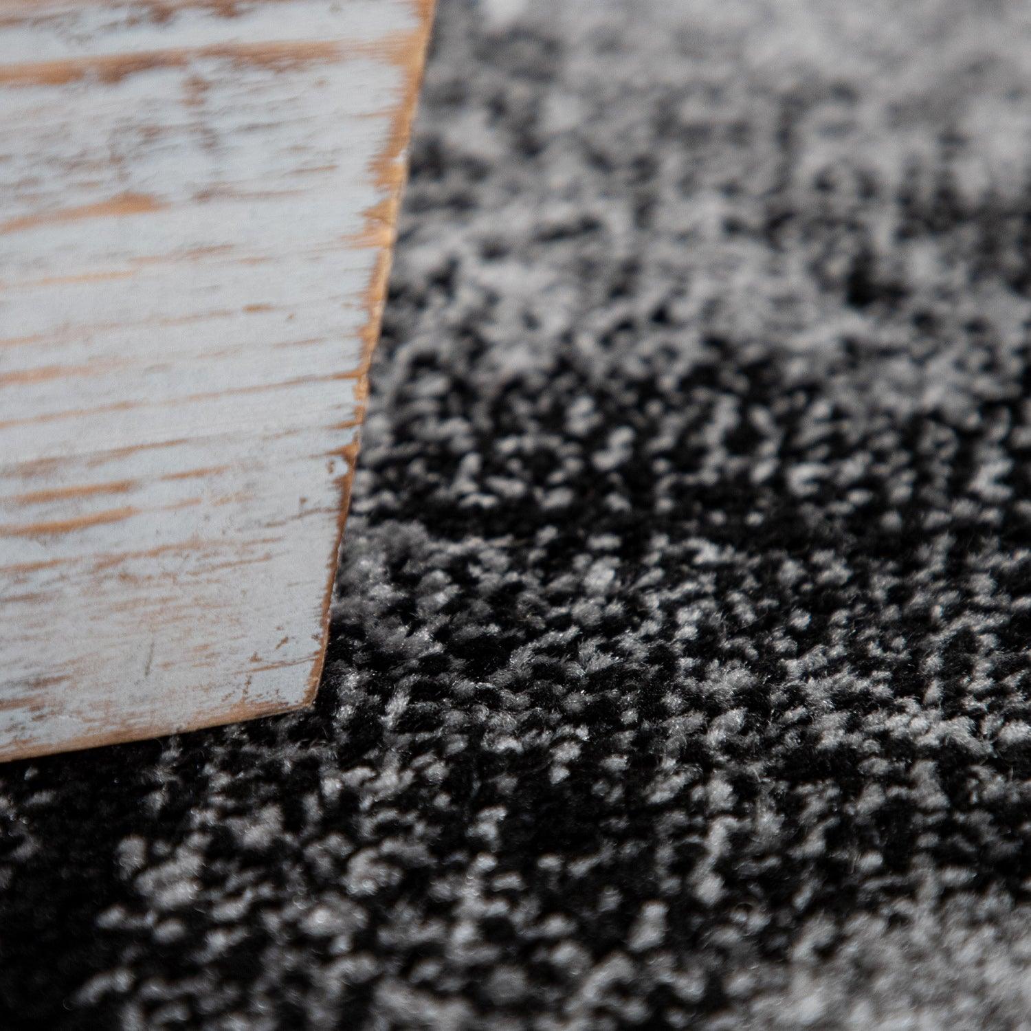 Grey White Area Rug Modern Design with Abstract Paint Effect - RugYourHome