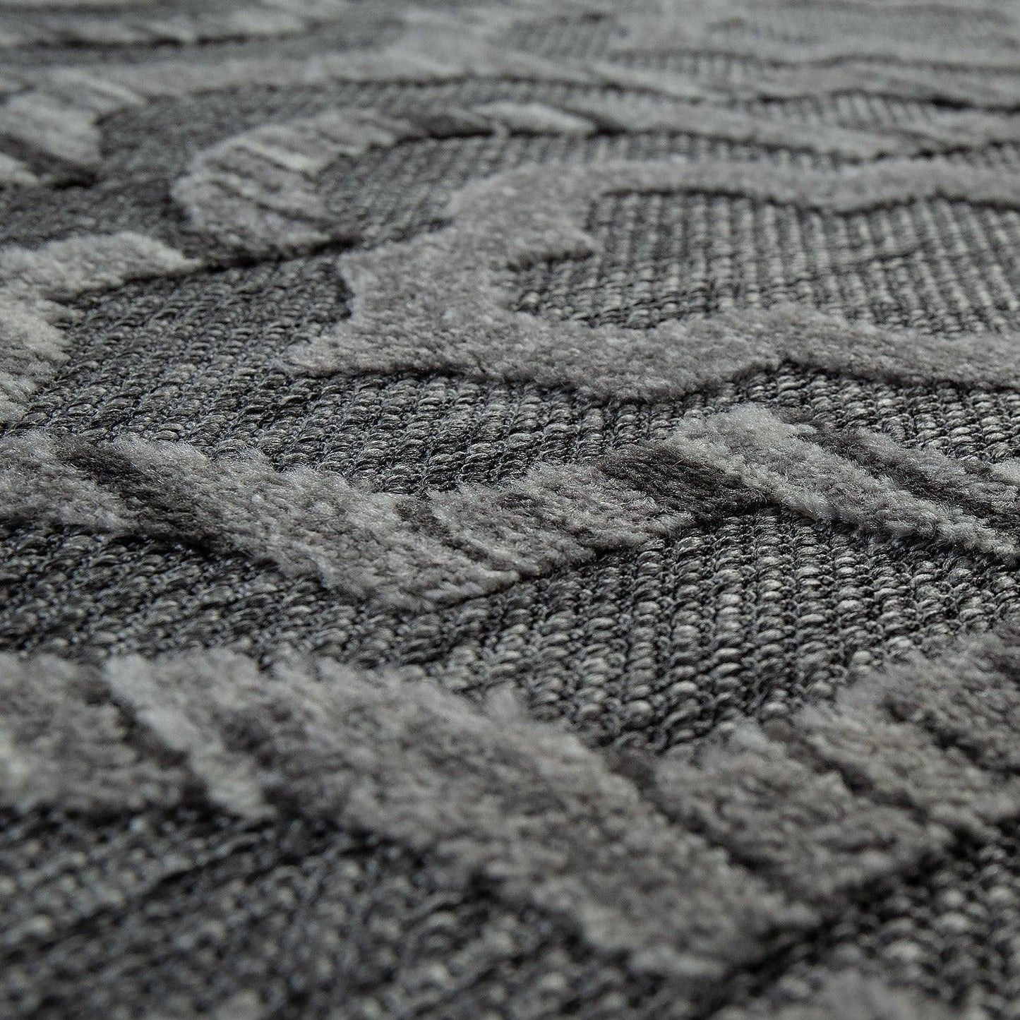 In- & Outdoor Rug Marrakesh Moroccan Ornaments - Dark Grey - RugYourHome