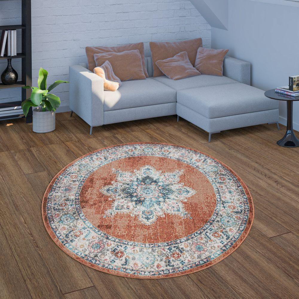 Indoor & Outdoor Rug For Patio, Oriental Pattern In Red - RugYourHome