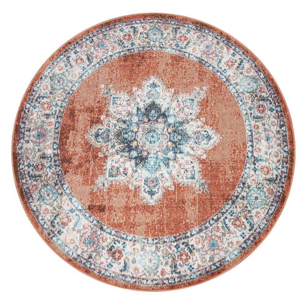 Indoor & Outdoor Rug For Patio, Oriental Pattern In Red - RugYourHome