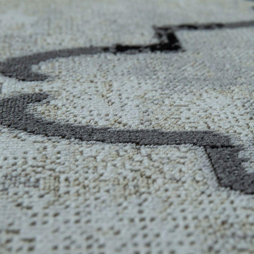 Indoor & Outdoor Rug Moroccan Pattern Grey - RugYourHome