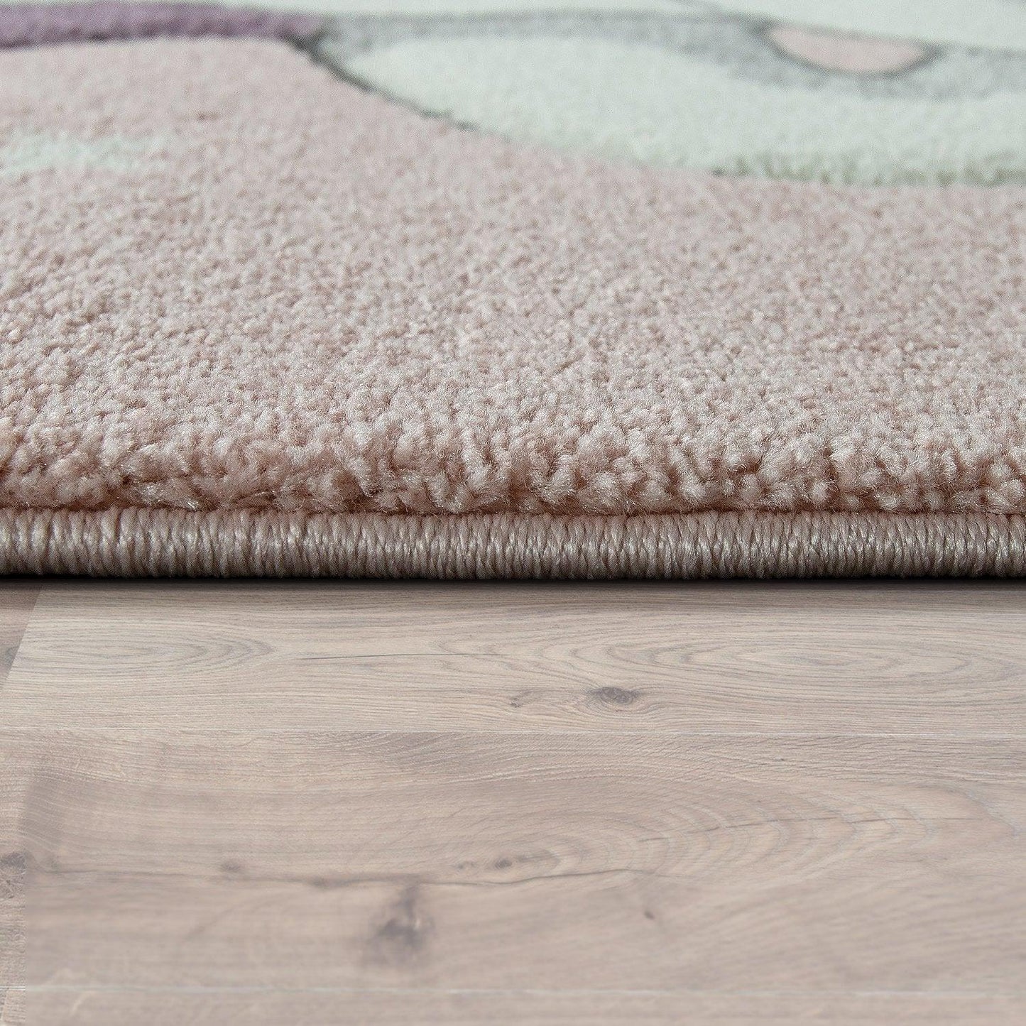 Kids Rug Rainbow Unicorn Pastel Pink - RugYourHome