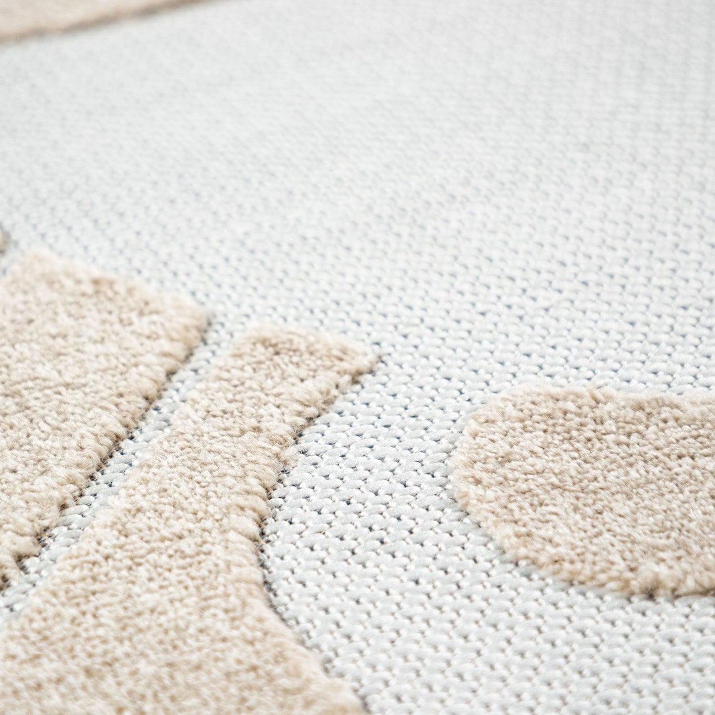 Kids Rug Tweet Happy Lion Play-Mat Round in Beige - RugYourHome
