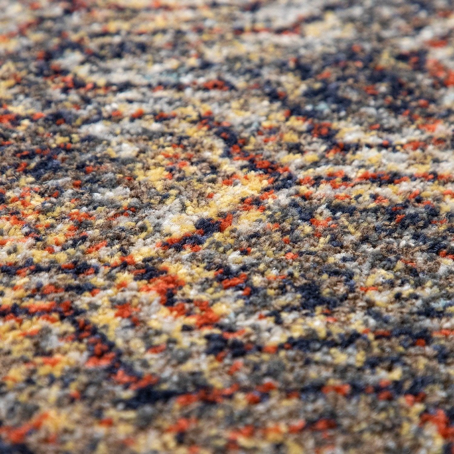 Living Room Rug Used Look industrial Style Multicolored - RugYourHome