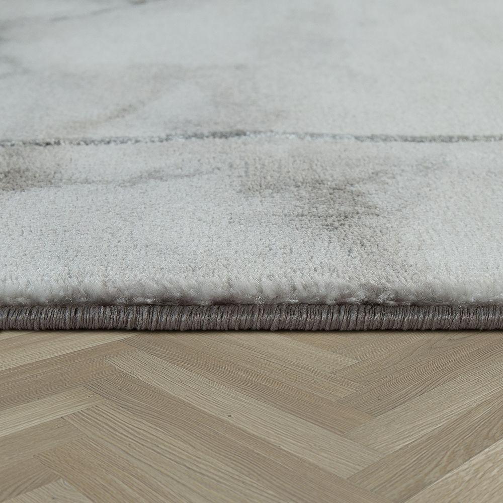 Marble Patten Area Rug in Gold Cream for Living Room with Contour Cut - RugYourHome