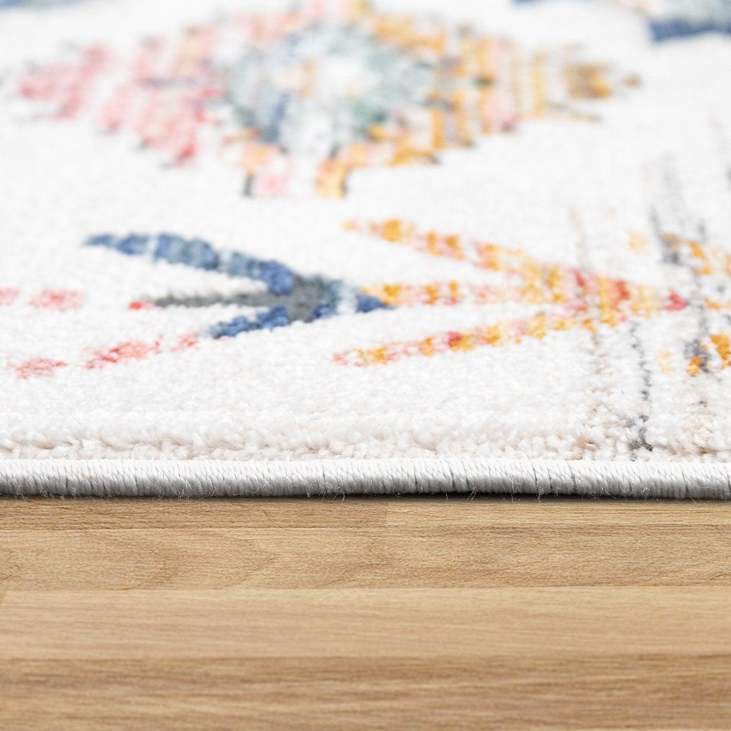 Modern Area Rug for Living Room Ethnic Boho Style in Cream - RugYourHome