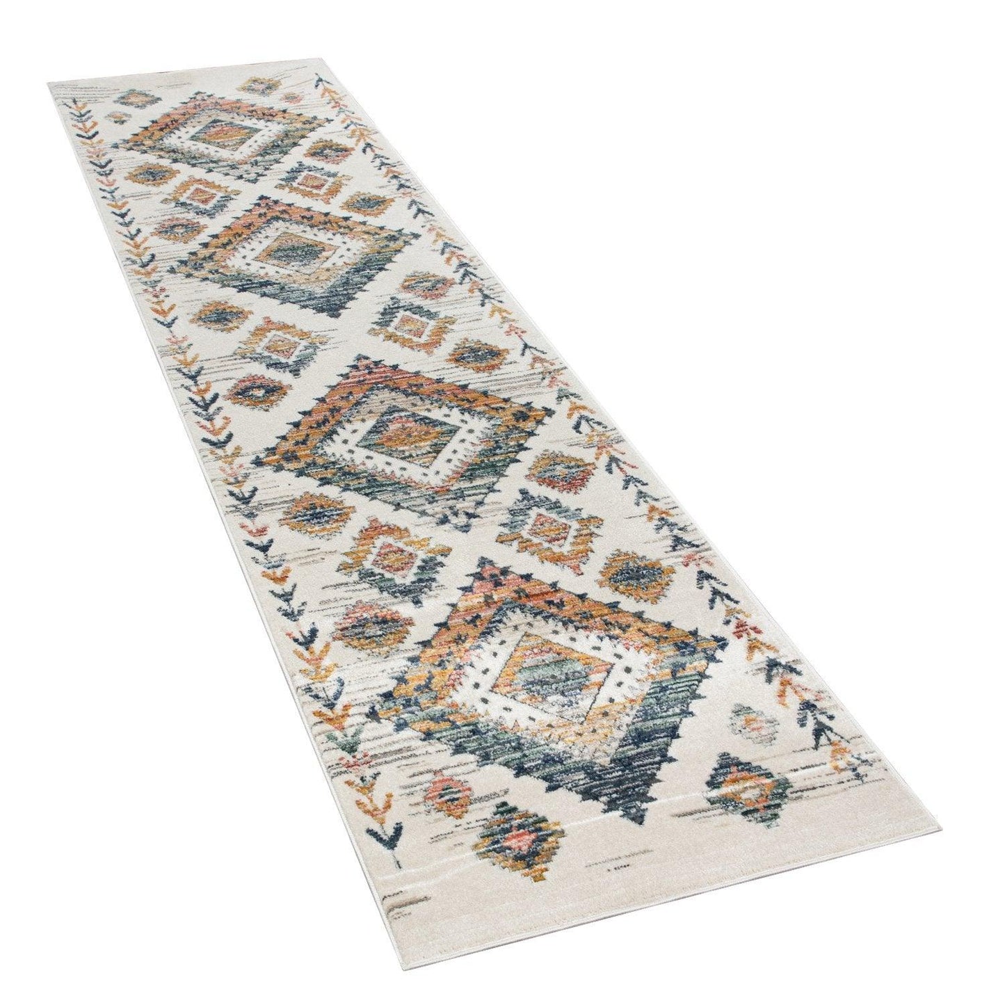 Modern Area Rug for Living Room Ethnic Boho Style in Cream - RugYourHome