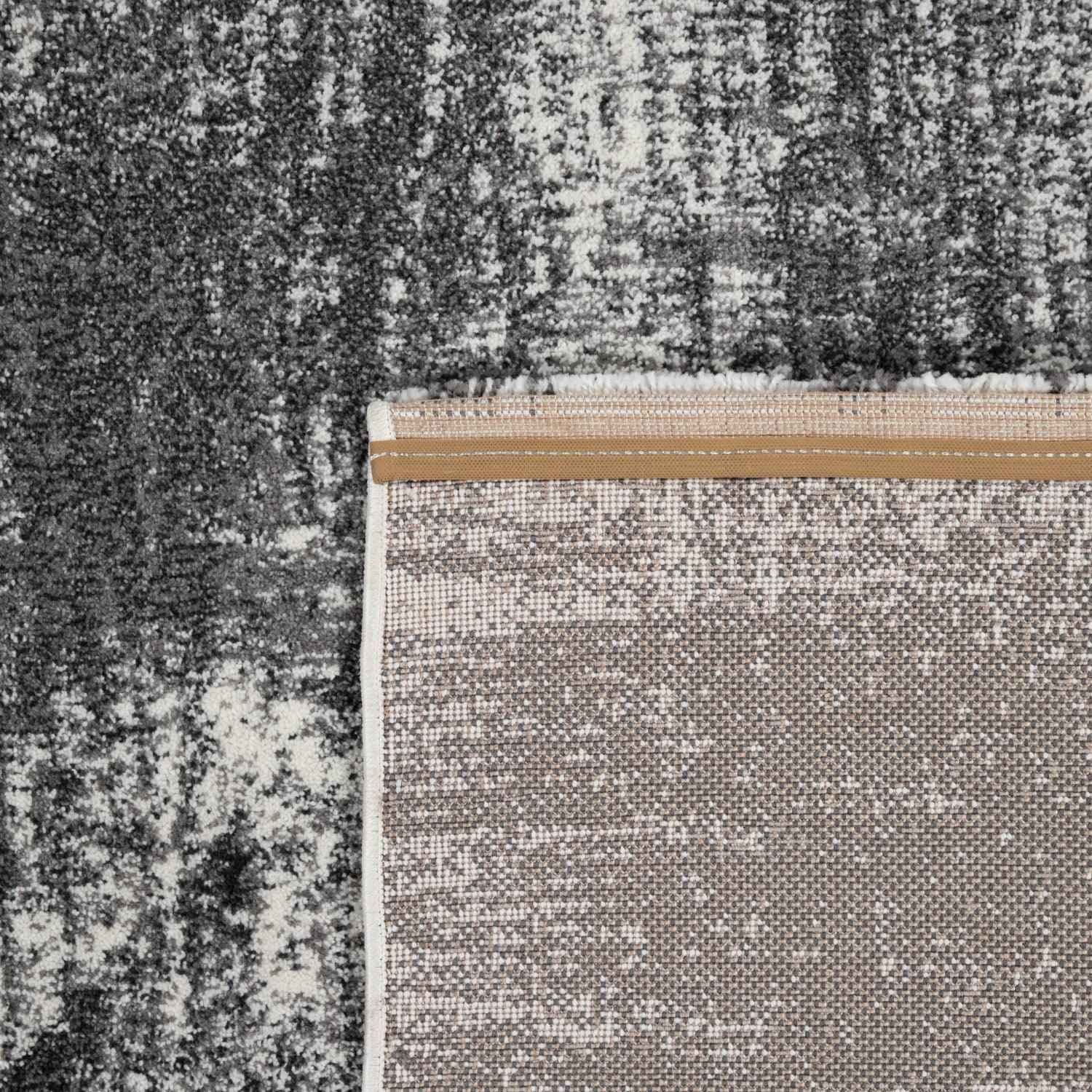 Modern Area Rug Mero Abstract Design - Black and White - RugYourHome