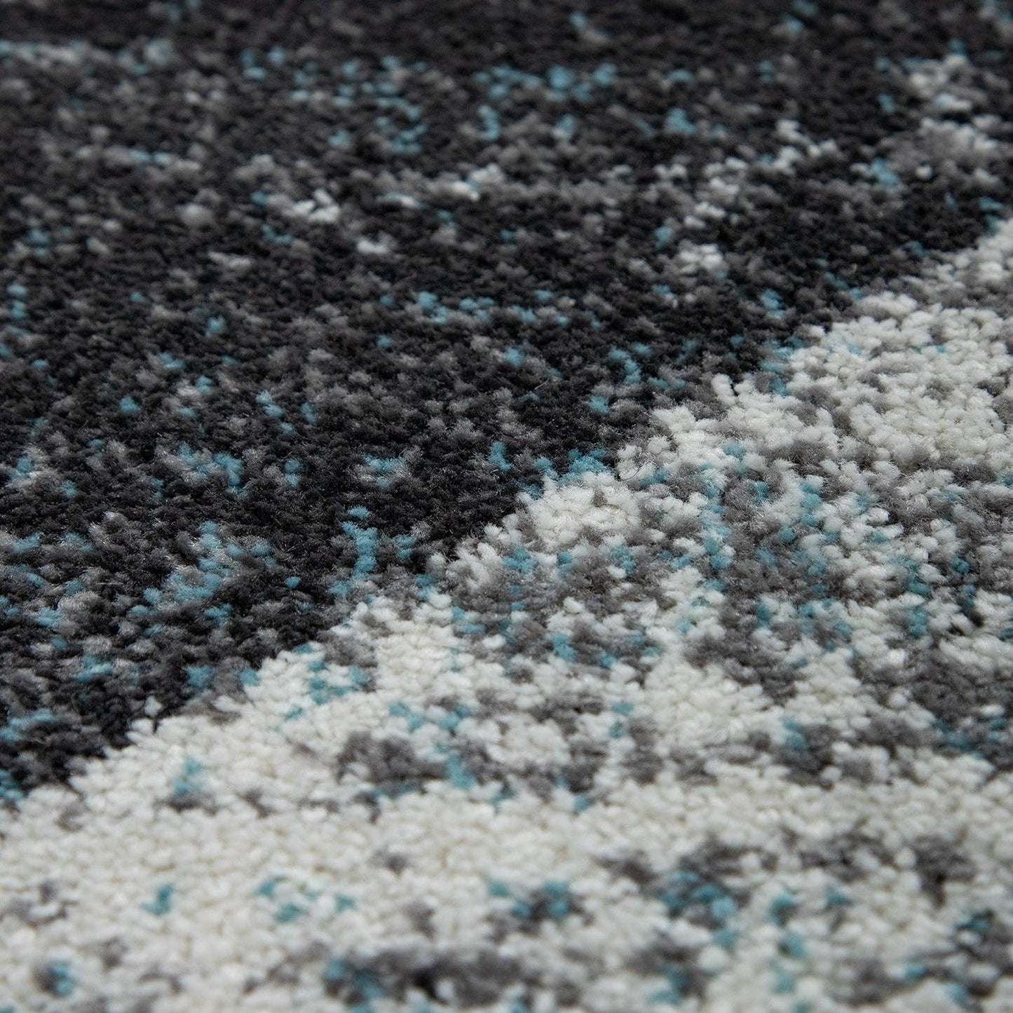 Modern Area Rug Mero Abstract Design - Grey Blue - RugYourHome