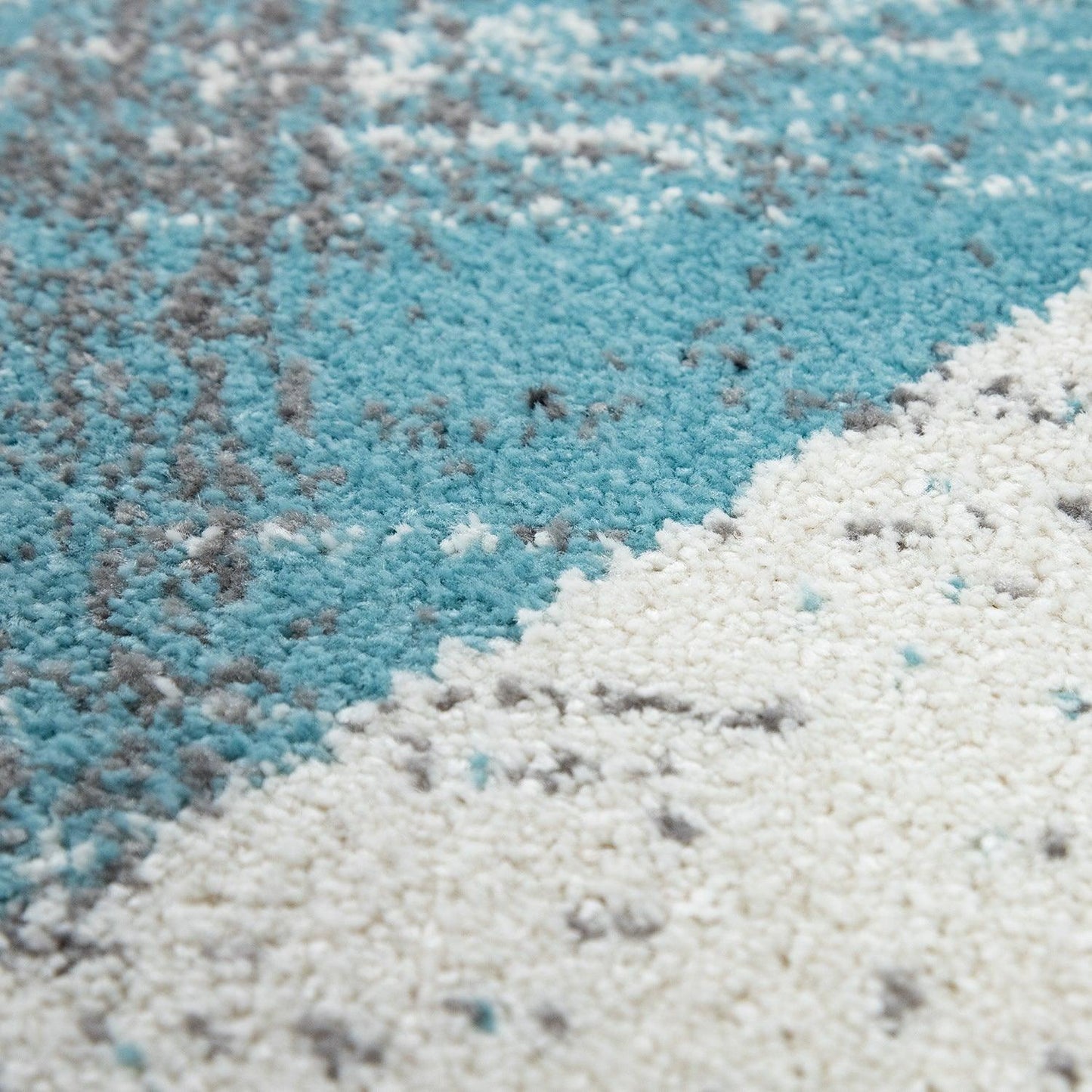 Modern Area Rug Mero Abstract Design - Grey Blue - RugYourHome