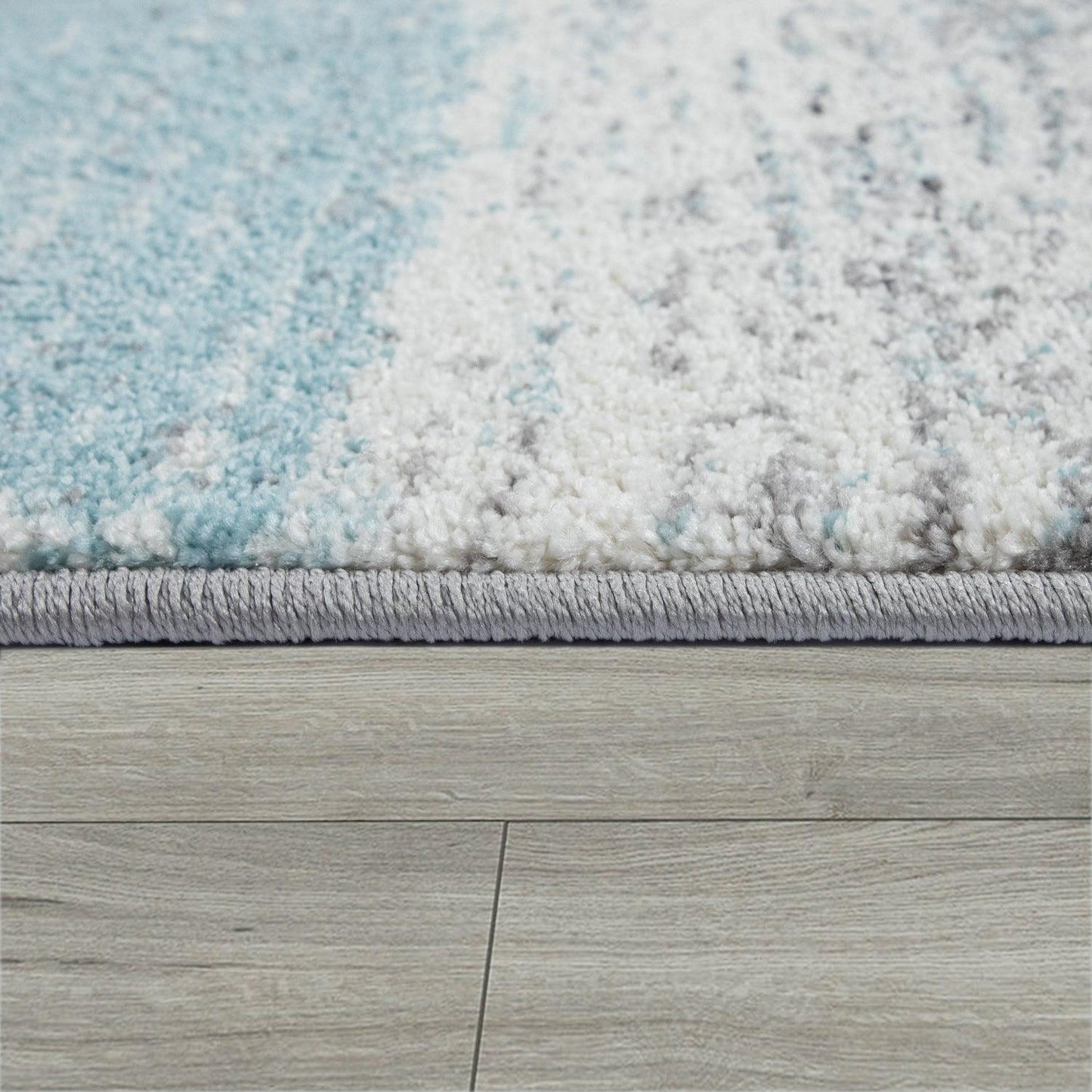 Modern Area Rug Mero Abstract Design - Grey Blue - RugYourHome