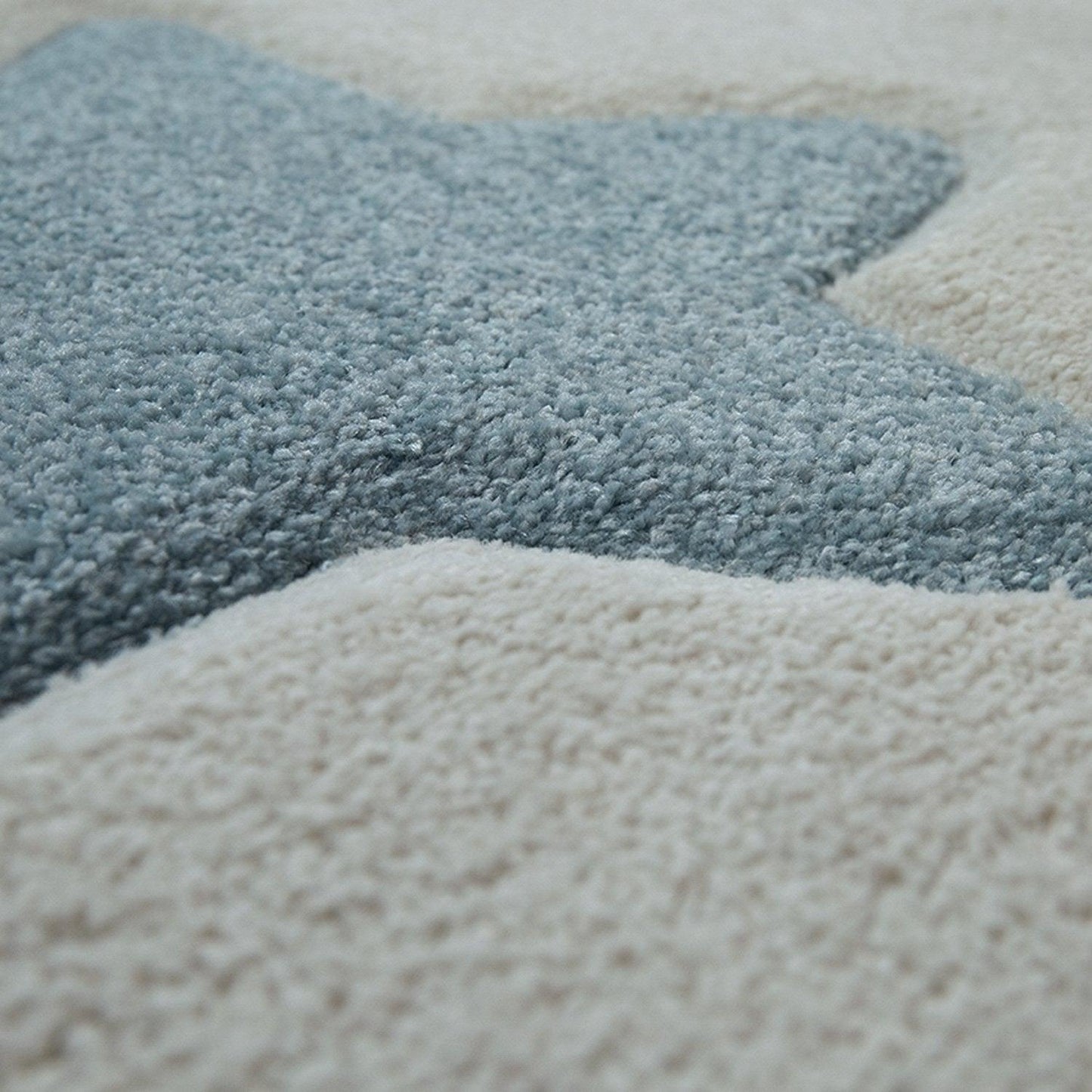 Nursery Rug for Kids Colorful Pastel Stars in Cream - RugYourHome
