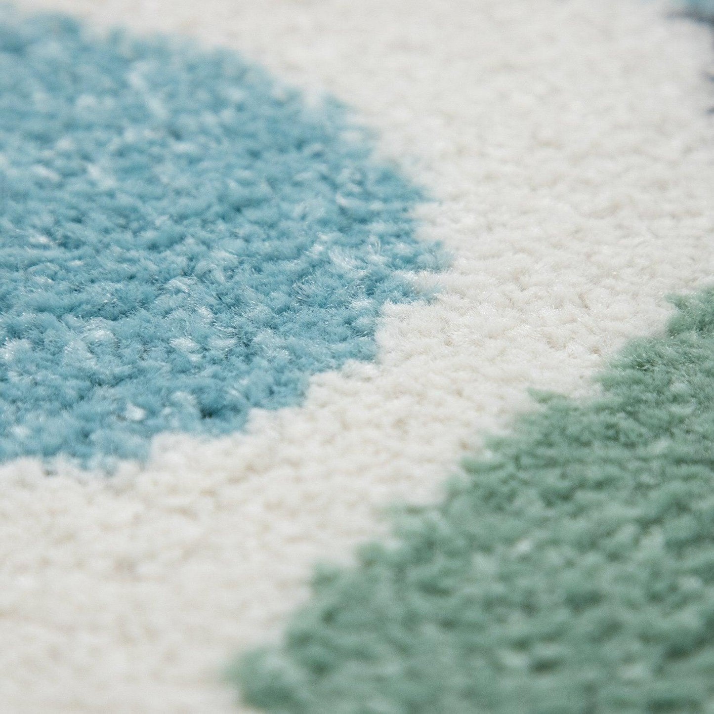 Nursery Rug For Kids, Elephant & Bear in Balloon in Cream - RugYourHome
