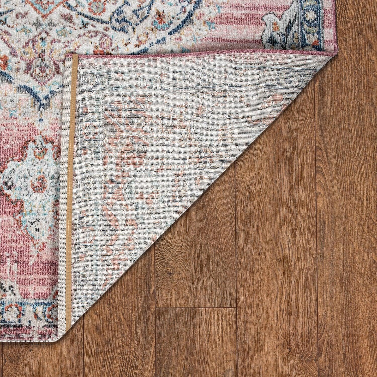 Pink White Outdoor Rug For Patio Oriental Pattern - RugYourHome