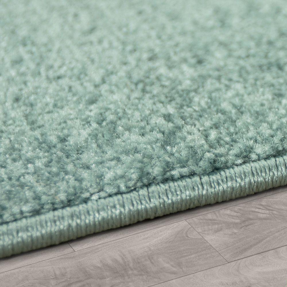 Stars Rug Kids for Nursery in Green White Pastel Colors - RugYourHome