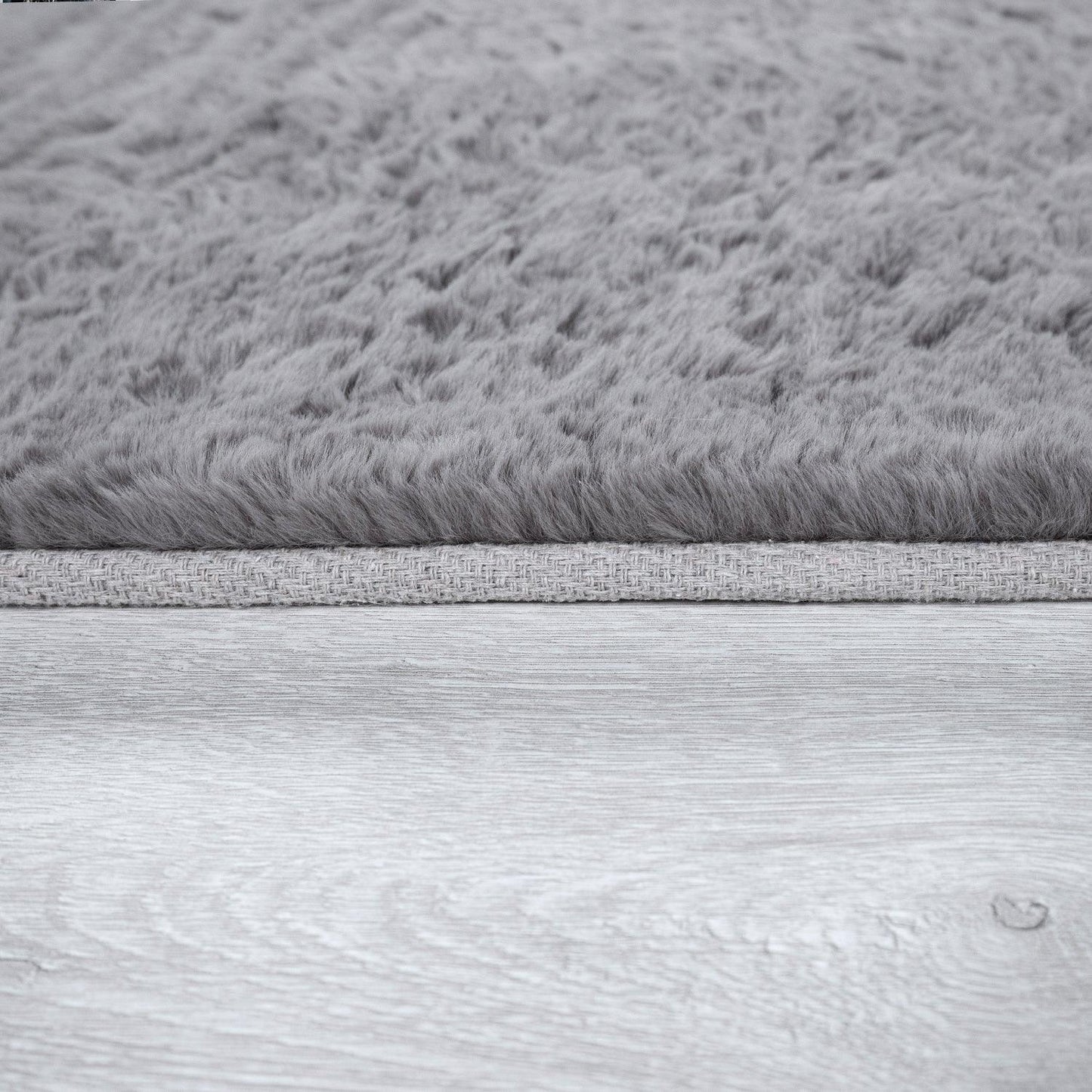 Super Soft Area Rug Fluffy High Pile Cosy Luxurious Touch in Solid Anthracite - RugYourHome