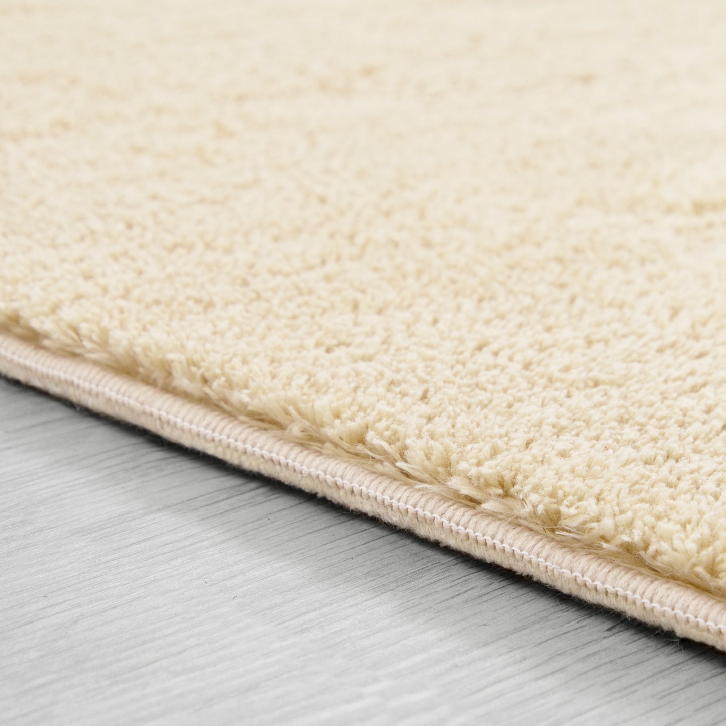 Soft Area Rug with Anti-Slip Backing Washable - Beige