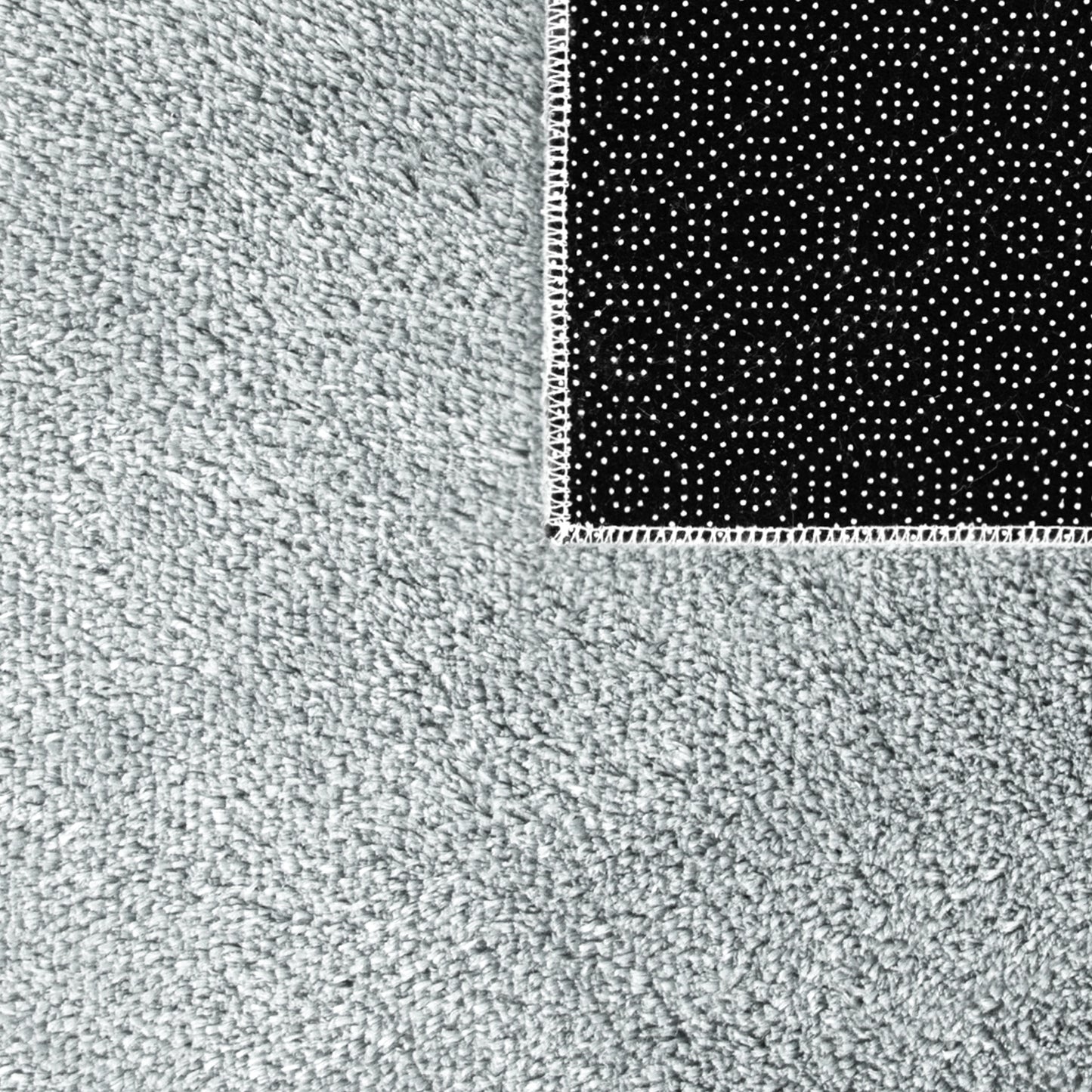 Soft Area Rug with Anti-Slip Backing Washable - Grey