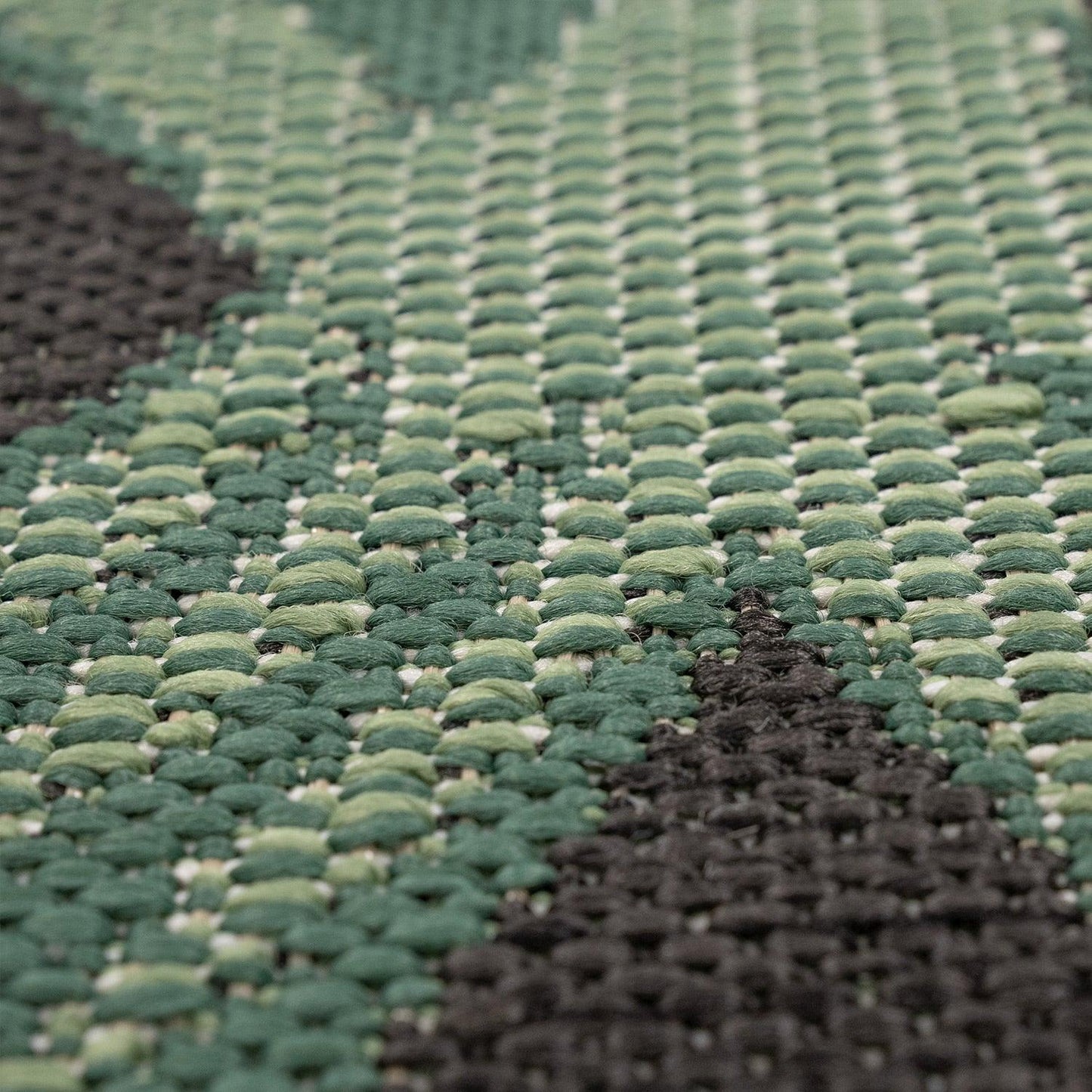 Tropical Outdoor Rug Ostende Palm Trees - Black Green - RugYourHome