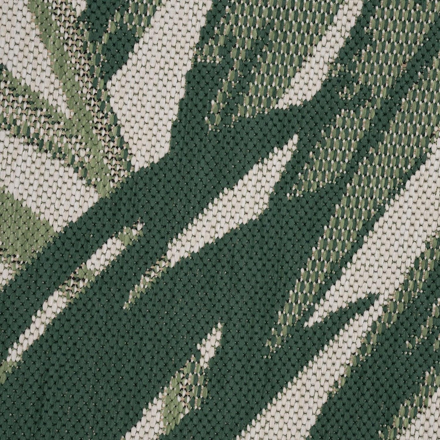 Tropical Outdoor Rug Ostende Palm Trees - Green Beige - RugYourHome