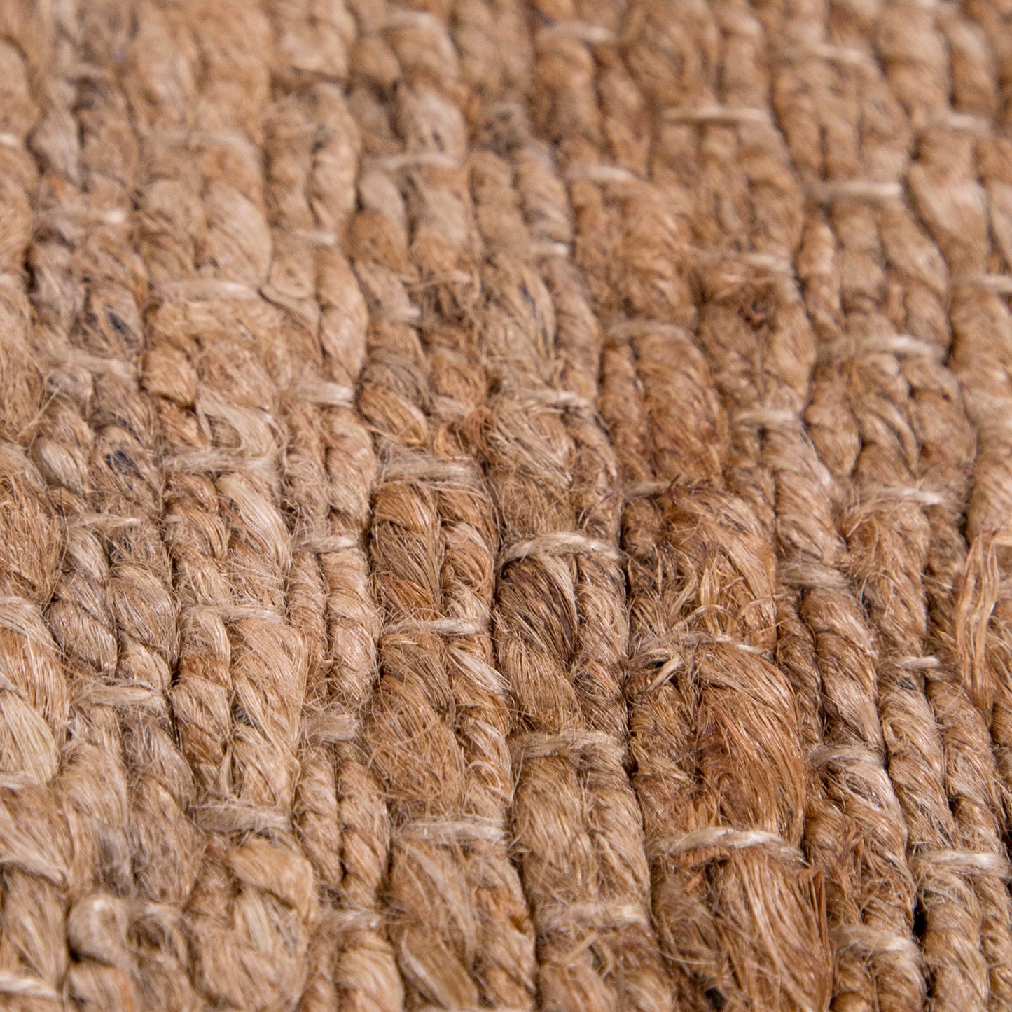 Jute Rug Kaia Hand-Woven with Natural Fibers in Nature Brown