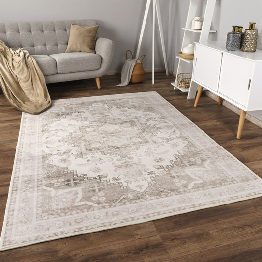 Area Rug Cambridge Faded Look with Oriental pattern