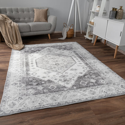 Modern Area Rug Cambridge with Vintage Faded Look