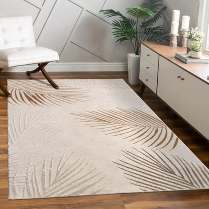 Area Rug Tuana with Elegant Palm Tree Design