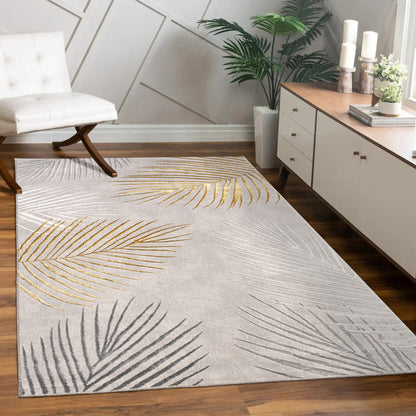 Area Rug Tuana with Elegant Palm Tree Design