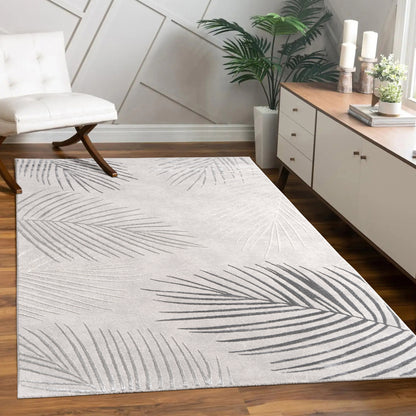 Area Rug Tuana with Elegant Palm Tree Design