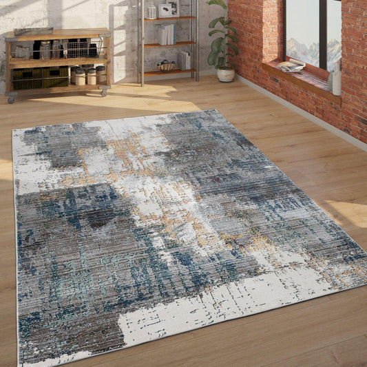 Area Rug For Living Rooms Abstract Design 3D Effect, Colorful - RugYourHome
