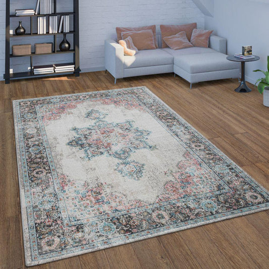 Indoor & Outdoor Rug for Patio, Oriental Pattern In Beige - RugYourHome