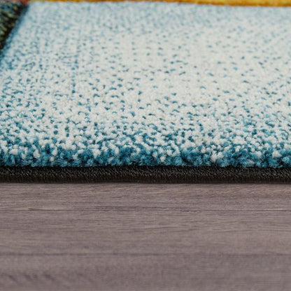 Multi-Color Area Rug for Living Room Check Design Colorful Squares - RugYourHome