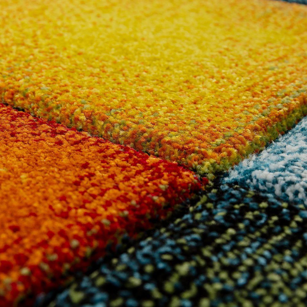 Colorful Area Rug Smaragd Checkered with Geometric Squares – RugYourHome
