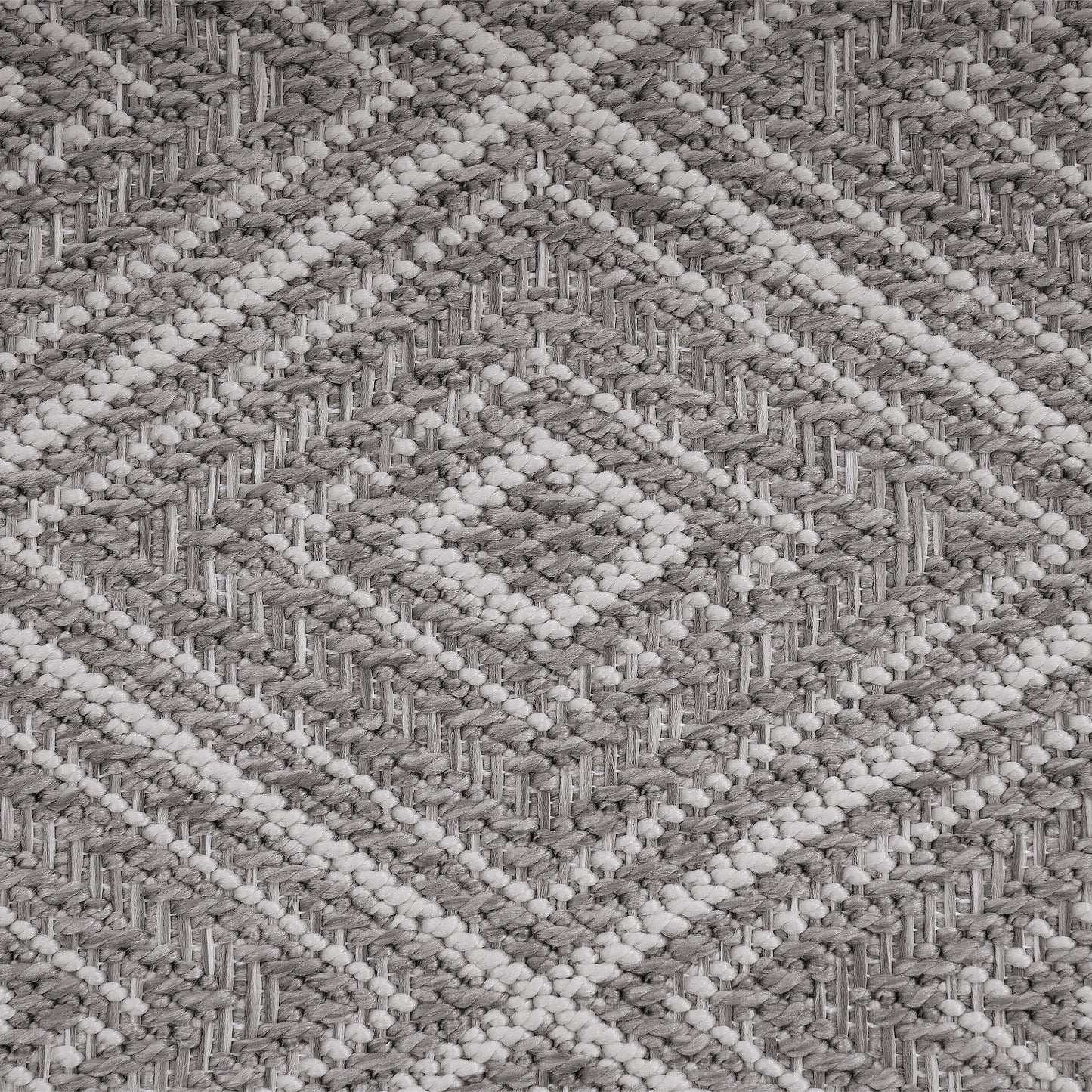 Outdoor Rug Vermont Stain-Resistant with Boho Pattern in Grey