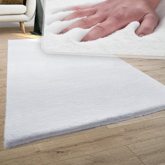 Snow White Shag Rug Thick Super Soft & Cozy, Washable - RugYourHome