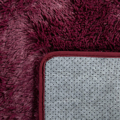 Solid Shag Rug Silky Soft & Fluffy In Purple - RugYourHome